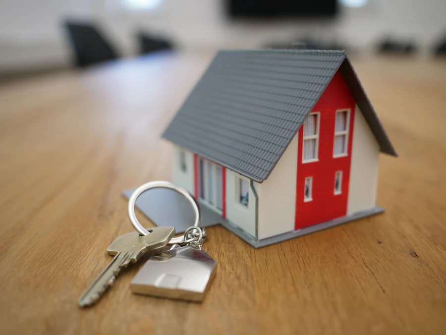 Owner reviewing a rental property